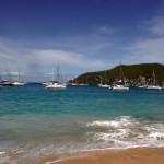 Vue de la plage de Bequia