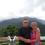 Patrick et Marie-Josée à l'Observatoire de la Montagne Pelée