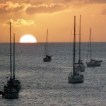 Coucher de soleil à Ste-Anne de la Martinique